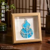 宋锦工艺画摆件-葫芦